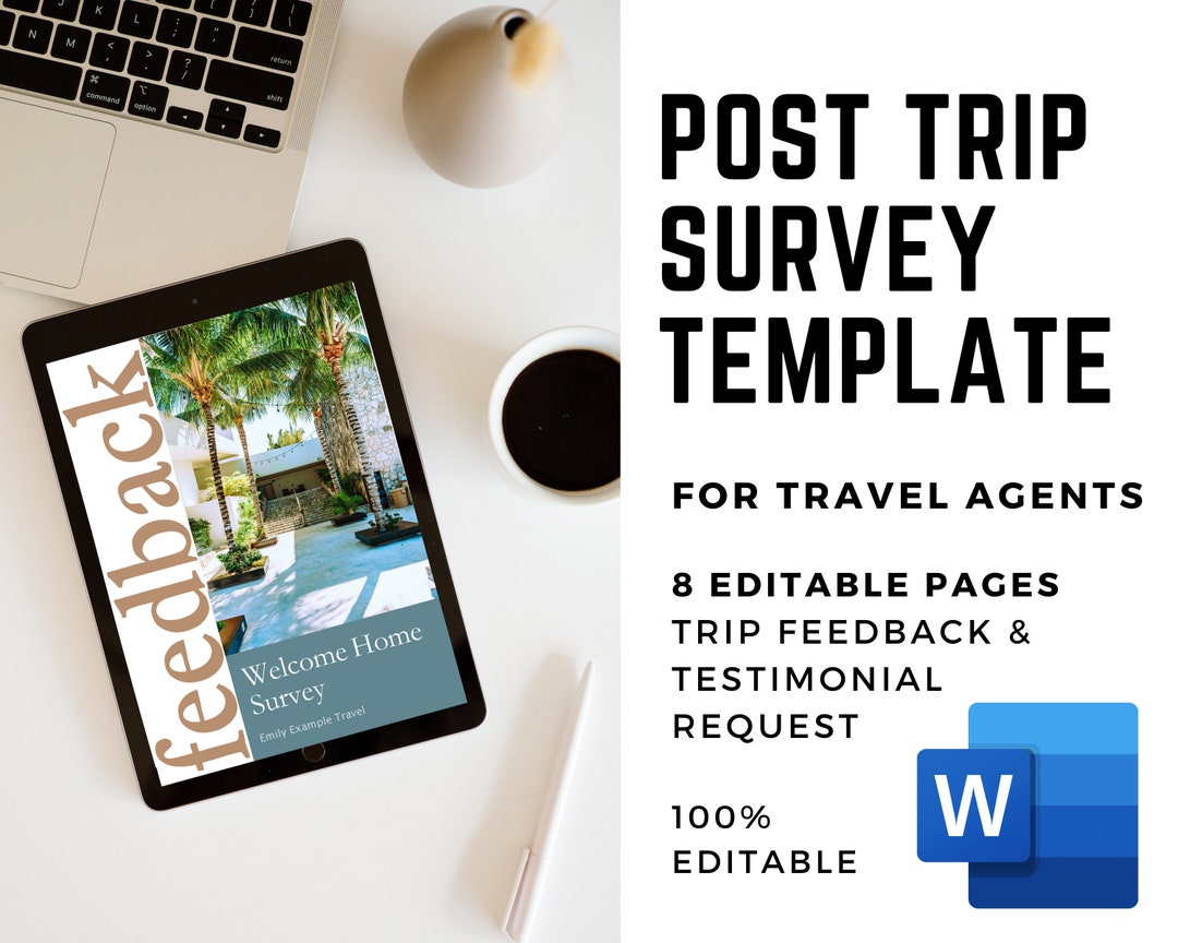 Post Trip Survey Template Word Travel Advisor Vacation Feedback Survey