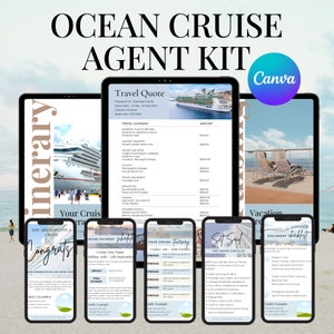 Ocean Cruise Travel Agent Kit | Cruise Proposal | Cruise Itinerary | Travel Agent Cruise | Cruise Template | Cruise Quote | Cruise Quote