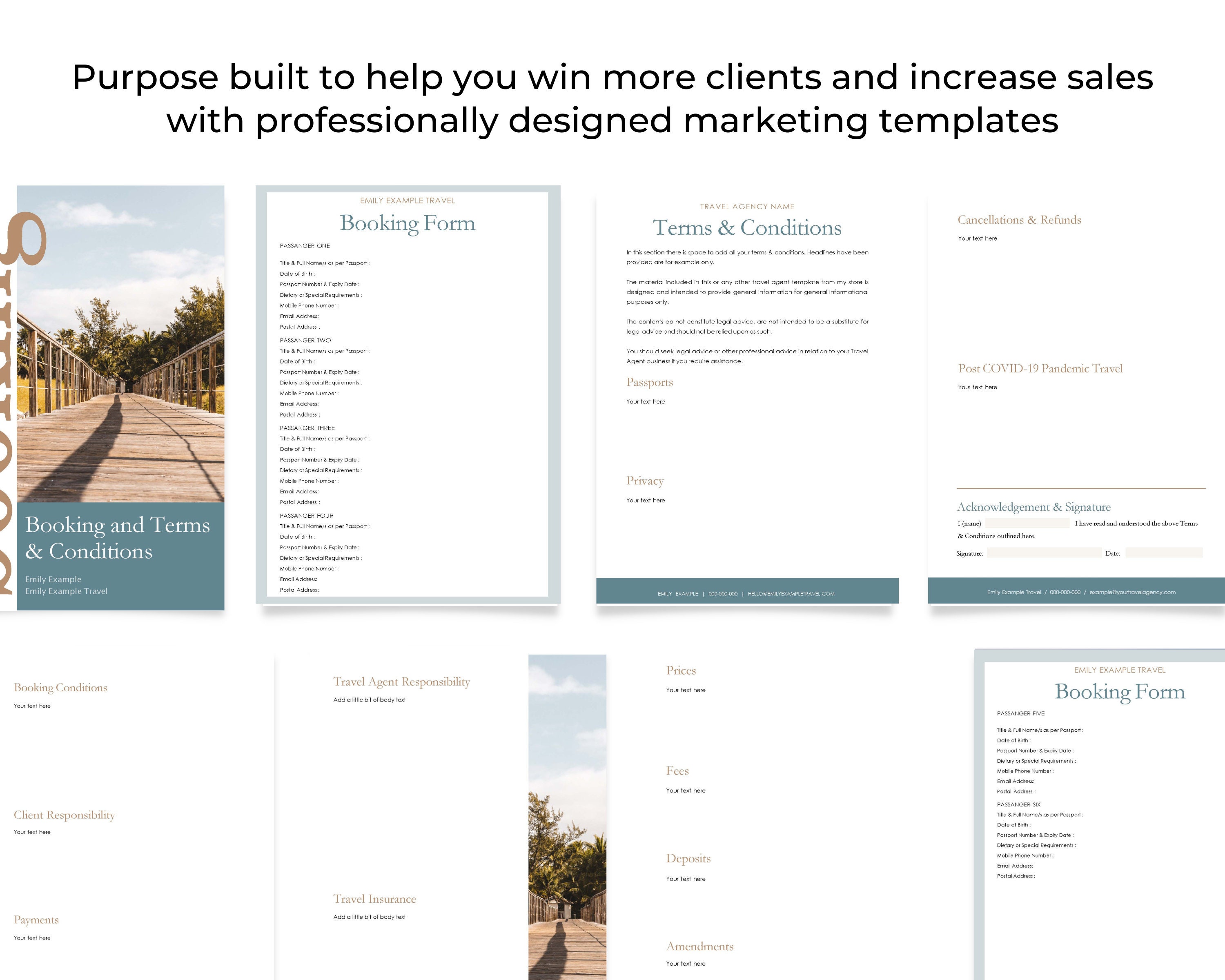 Travel Agency Booking Form Template Travel Agency Terms Etsy Travel Agency Booking Form Template Travel Agency Terms Etsy