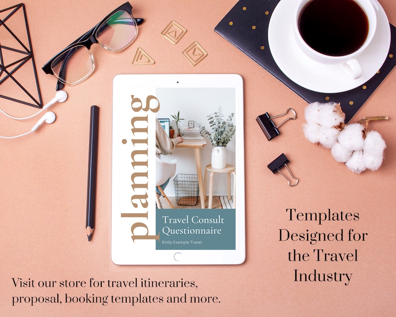 Travel Agent Client Questionnaire Vacation Consultation Etsy