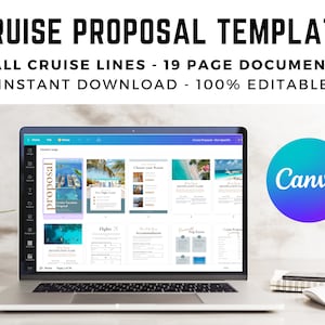 Cruise Proposal Template: Travel Agent Itinerary (Canva, 19-Page Document)