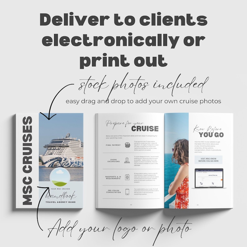 MSC Cruise Guide Template for Travel Agents | Canva Cruise Planner ...