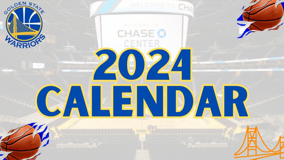 Golden State Warriors Themed 2024 Calendar UK - Main Image