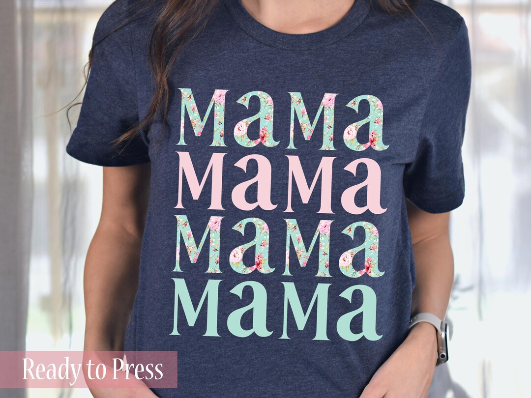 Stacked Boho Floral Mama - Ready to Press DTF Transfers - Direct to ...