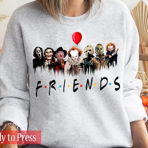 Scary Movie Friends - Ready to Press DTF Transfers - Direct to Film Transfers - DTF Print