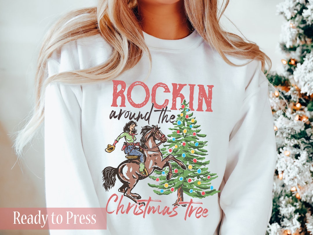 Rockin Around the Christmas Tree Ready to Press DTF Transfers Direct to ...