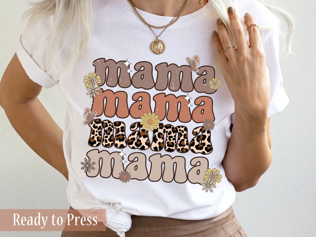 Neutral Stacked Mama - Ready to Press DTF Transfers - Direct to Film ...