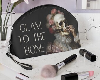 Glam to the Bone Makeup Bag | Skeleton | Halloween | Spooky | Makeup Storage | Accessories