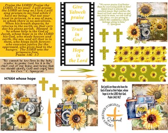 Christlicher Glaube Bibel Journaling Printable, Psalm 146: 1-7, Lobe den Herrn, Christliches PDF Printable