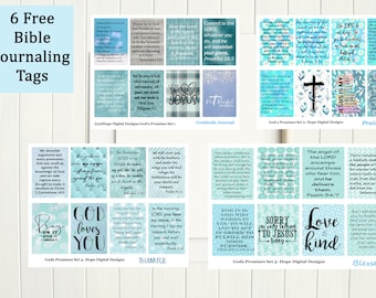 Scripture Cards: Bible Journaling Tags/Bookmarks (Digital Printable)