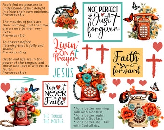 Bibel Journaling Printable: Sprüche 18 Faith Art (PDF)