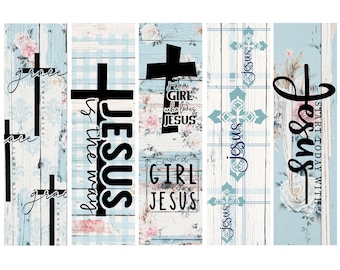 Christian Scripture Bookmarks: Bible Journaling Tags (Digital Printable)
