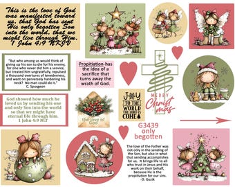 The love of God, 1 John 4:9, Printable for Bible Journaling (PDF)