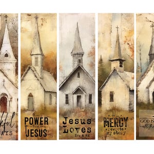 Autumn Christian Bookmarks: Bible Scripture Tags (Digital Printable)