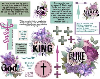 Psalm 54/55 Bibel Journaling Printable: Gottes Macht & Barmherzigkeit (PDF Download)