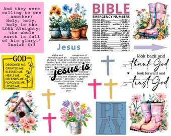 Diario bíblico imprimible de fe cristiana, Su gloria, Isaías 6:3 Diario de oración, Estudio bíblico, Escritura de las Escrituras, Arte de la fe