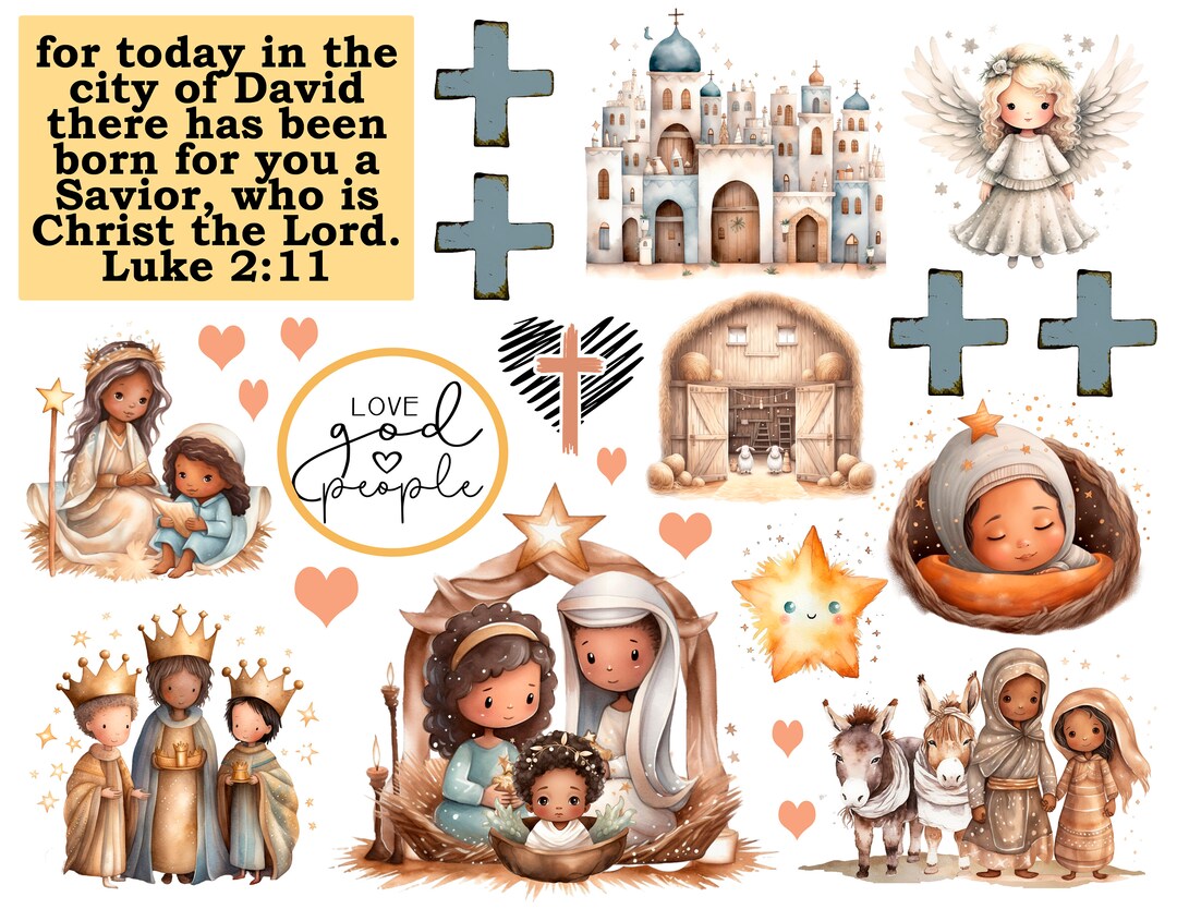 Bible Journaling Printable, Savior Born, Luke 2:11, Prayer Journaling ...