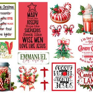 Christian Christmas Stickers: Bible Journaling Printables (Digital Download)