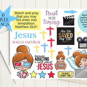 Bible Journaling Printable: Watch & Pray Theme (PDF)