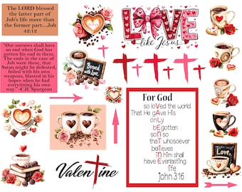 Afdrukbaar bijbeljournaal, Job - Blessed/Revival, Job 42:12, Journaling, Bijbelstudie, Christian Digital, Schrift schrijven, Faith Art