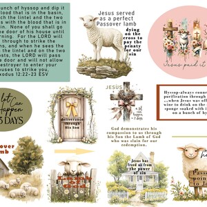 Bible Journaling -Exodus 12:22-23 Passover-Lamb of God, Printable (PDF)