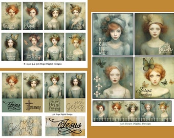 Christian Journaling Card Bundle: Faith Inspiration (Digital Download)