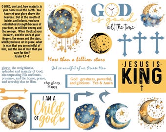 Bibel Journaling druckbare, Gottes Größe, Psalm 8: 1-4, Gebet Journaling, Bibelarbeit, Schrift schreiben, Faith Art