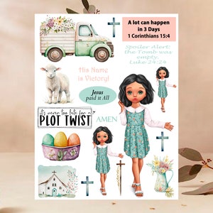 2 Pages Christian bible journaling digital printable pagers, bible journaling, bible study, Christian Digital