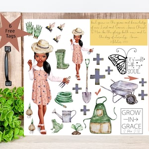 Christian bible journaling digital printable page, bible journaling, bible study, 2 Peter 3-18 Grow in Grace, Christian Digital