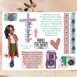 Christian bible journaling digital printable page, bible journaling, bible study, digital bible journaling, Christian Digital,