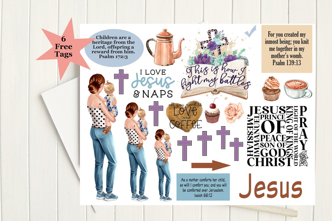 Bible Journaling Printable, Mom and Baby, Prayer Journaling, Bible ...
