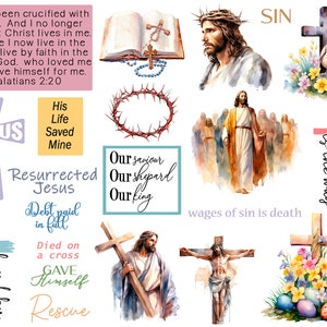 Easter Christian bible journaling printable page, Crucified with Christ, Galatians 2:20, bible journaling, bible study, Christian Digital