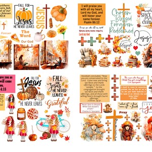 Bible journaling printable, Fall Set 5 (4 Pages), Prayer Journaling, Bible Study, Christian Digital, Scripture Writing, Faith Art