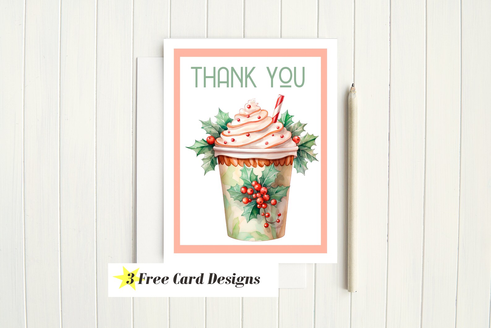 Christmas Notecard Digital Printable Card Holiday Notecard - Etsy