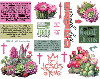 Bibel Journaling Printable: Psalm Scripture Art (PDF)