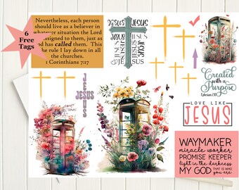 Bible Journaling Printables: Scripture Writing & Prayer (PDF)