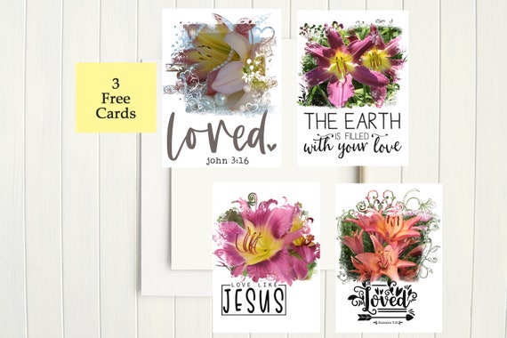 Scripture Faith Cards: Floral Christian Digital Prints (Digital Download)