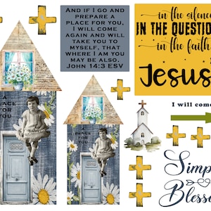 Bible journaling printable, John 14:3, Place for you, Prayer Journaling, Bible Study, Christian Digital, Scripture Writing, Faith Art