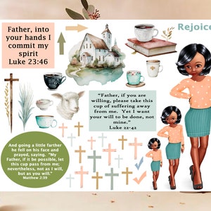 Christian Easter bible journaling digital printable page, bible journaling, bible study, digital bible journaling, Christian Digital
