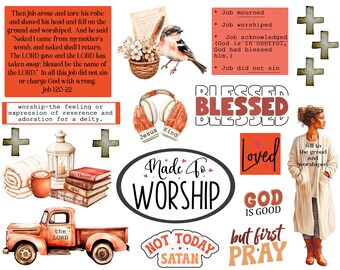 Afdrukbaar bijbeljournaal, Jobs-personage, Job 1:20-22-1, Journaling, Bijbelstudie, Christian Digital, Schrift schrijven, Faith Art