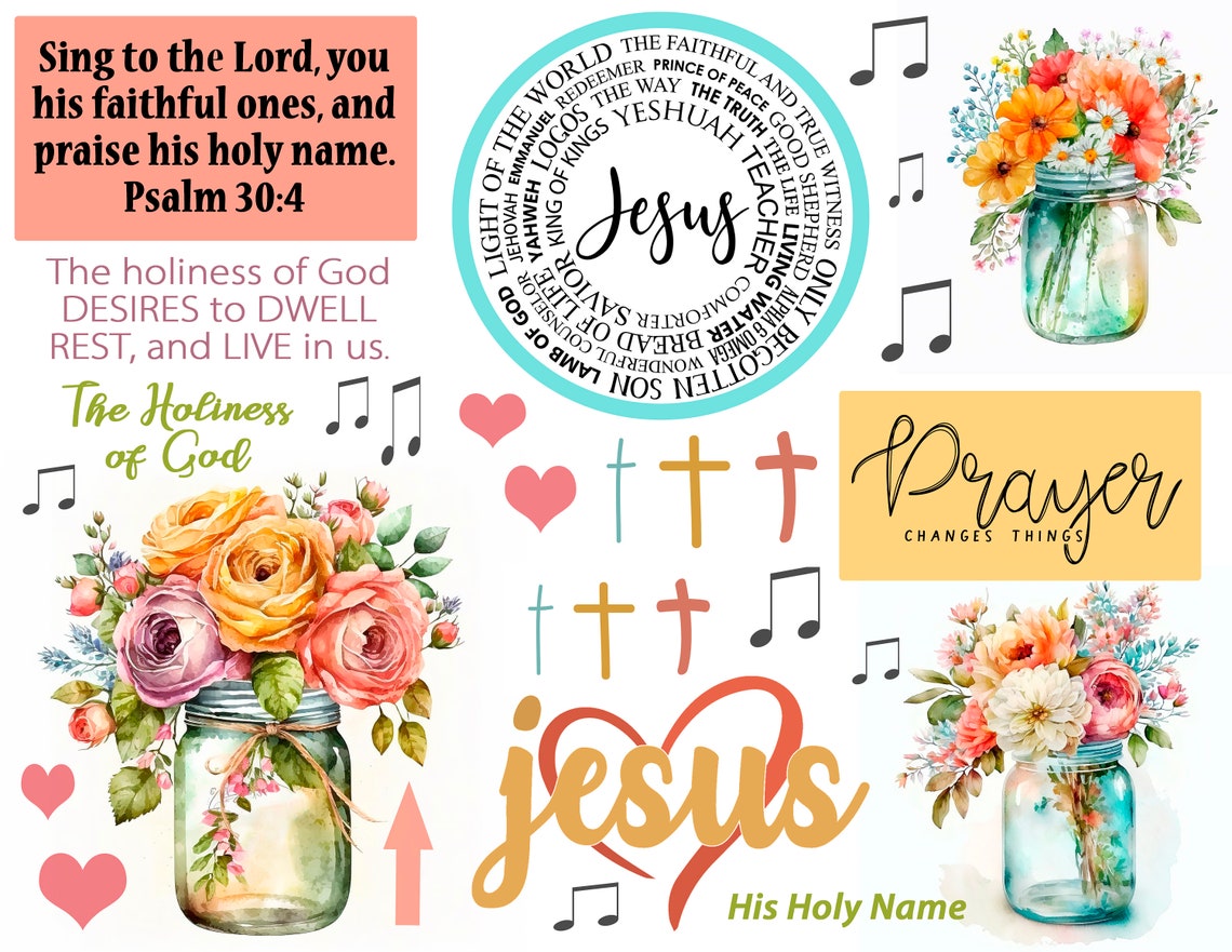 Bible Journaling Printable, Thankful Psalm 30:4, Prayer Journaling ...