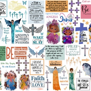 Angels Bible Journaling Printable: Christian Faith Art (PDF)
