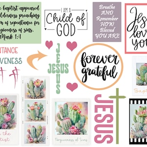 Bible journaling printable, Baptism Mark 1:4, Journaling, Bible Study, Christian Digital, Scripture Writing, Faith Art