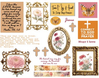 Bibel Journaling druckbare, ich liebe den Herrn, Psalm 16: 1-2 Gebet Journaling, Bibelarbeit, Schrift schreiben, Faith Art