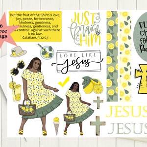 Bible journaling printable, Fruit of the Spirit, Prayer Journaling, Bible Study, Christian Digital, Scripture Writing, Faith Art