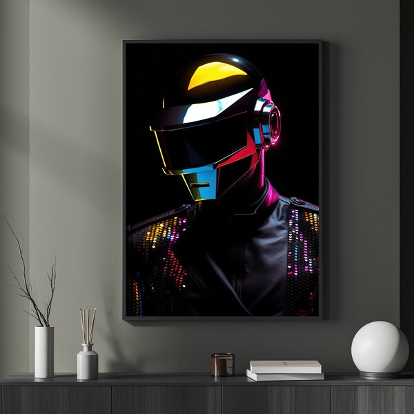 Poster / Canvas / Home decor Wall Art / high quality print - Daft punk