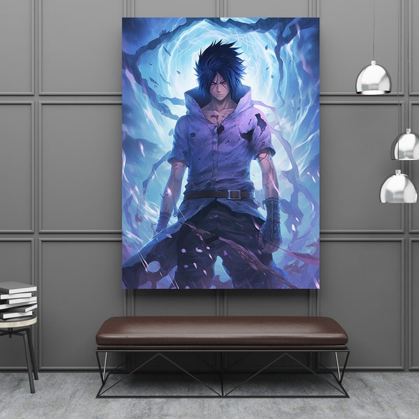 Affiche / Toile montée sur châssis /  Impression de haute qualité sur toile / Décoration murale - personnage anime manga