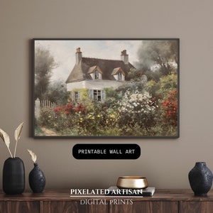 French Country Gallery Wall Art Set of 10 | Vintage Living Room Decor ...