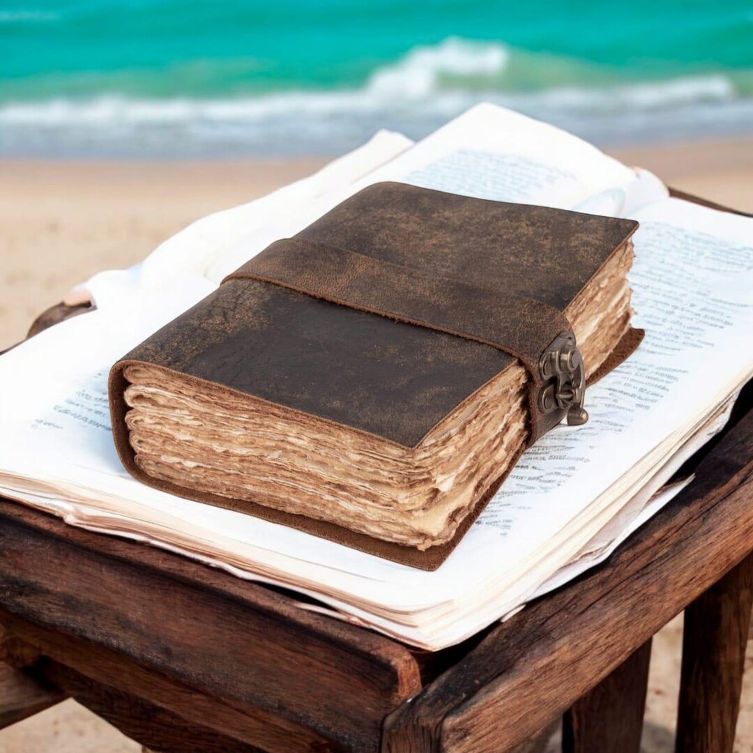 Vintage Leather Book of Shadows | Handmade Grimoire, Spell Journal ...