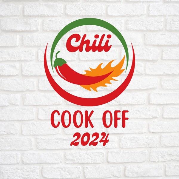 Chili Cook Off SVG, Chili Cook Off 2024, Chili Peppers, Chili Cook Off PNG, Digital Downloads, Cricut Cutting Files, Lightburn